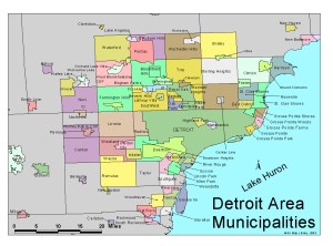 Map of Detroit