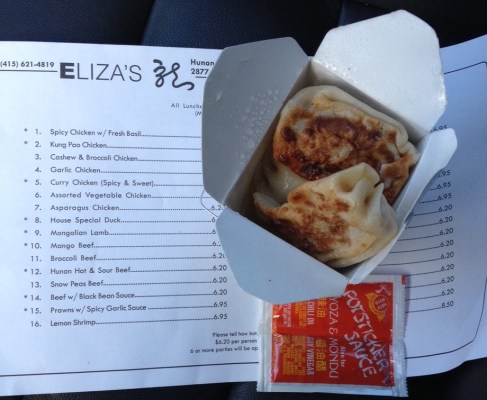 Pot Stickers and Menu